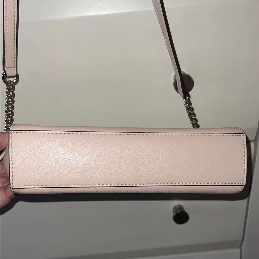 Kate Spade Light Pink Crossbody Bag with Chain Strap